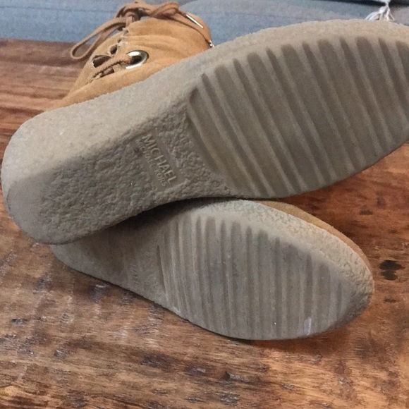 Michael Kors camel suede boots - Picture 3 of 3
